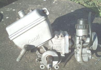 Haut et bas moteur Conti Europe.
Carbu Dell'Orto diam. 30mm.
